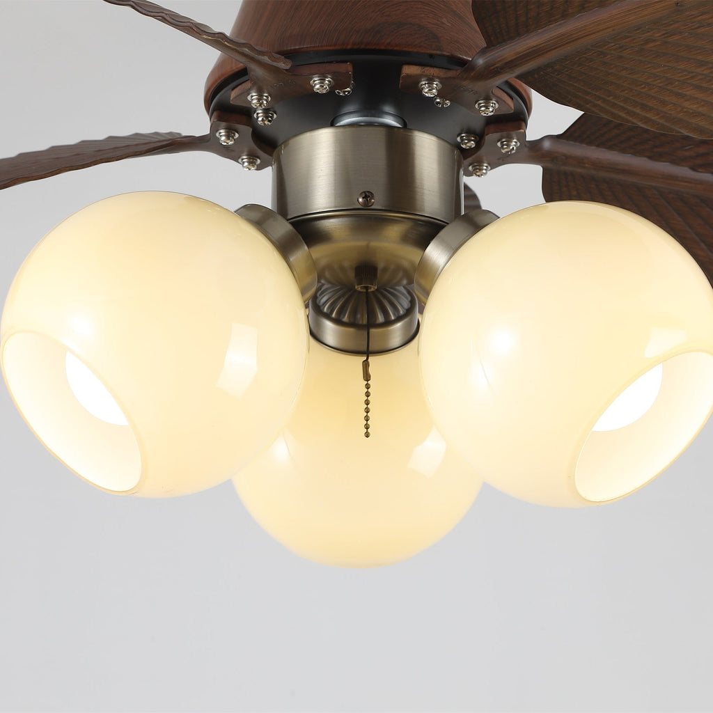 Tropi Modern Metal Ceiling Fan Light
