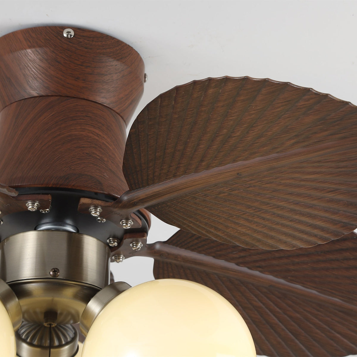 Tropi Modern Metal Ceiling Fan Light