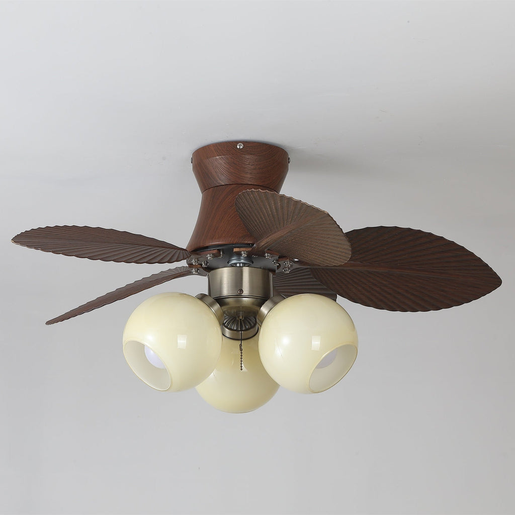 Tropi Modern Metal Ceiling Fan Light