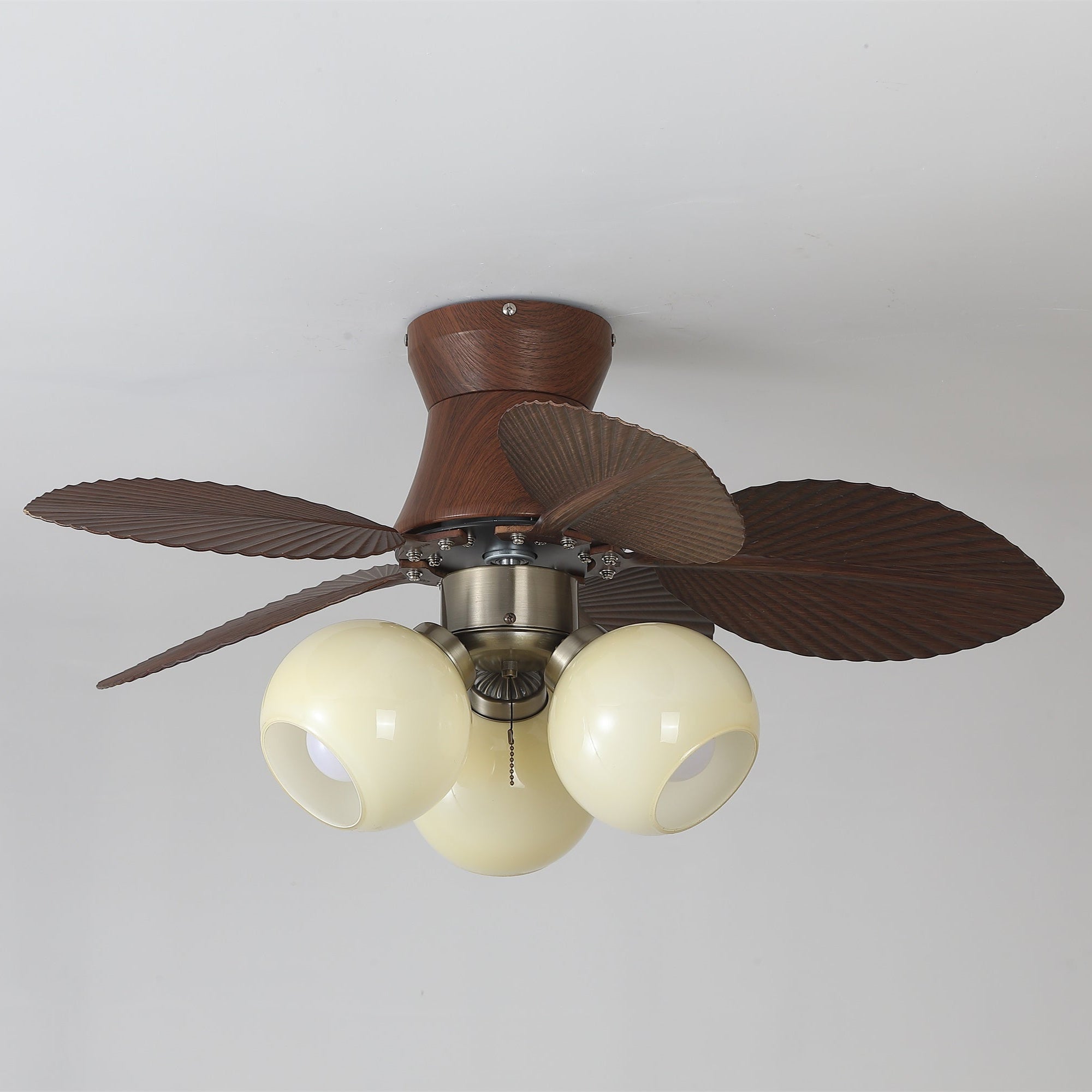 Tropi Modern Metal Ceiling Fan Light