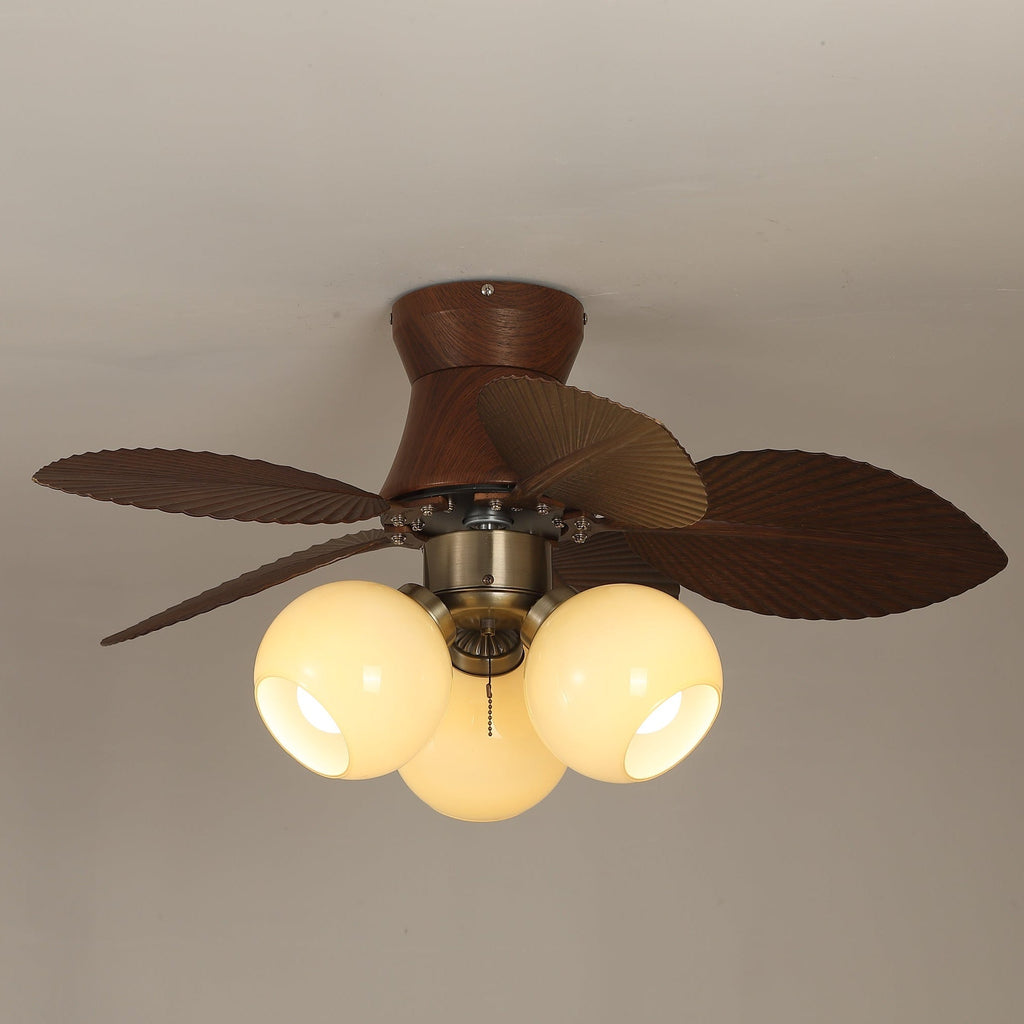 Tropi Modern Metal Ceiling Fan Light