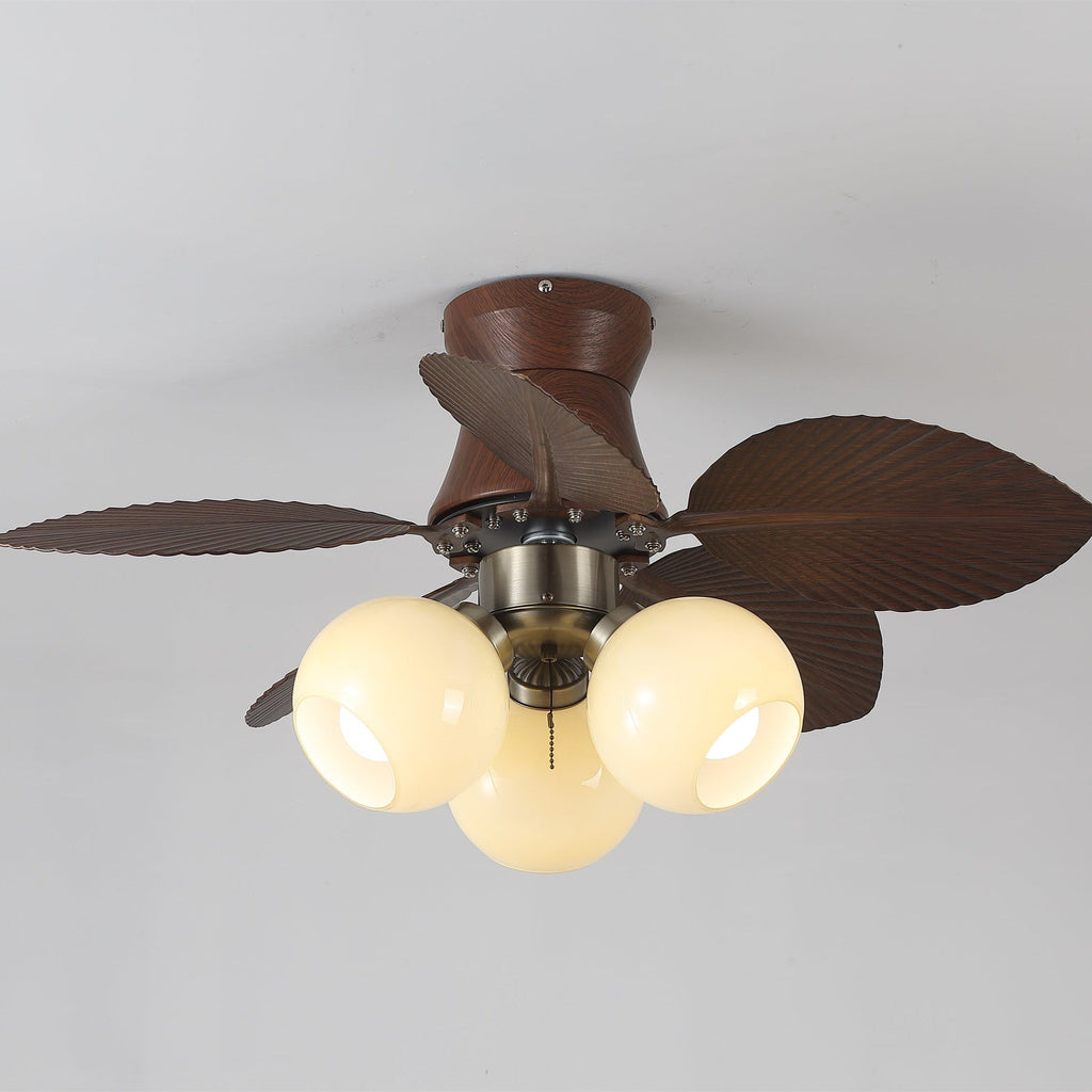 Tropi Modern Metal Ceiling Fan Light