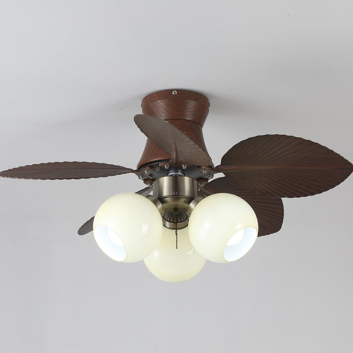 Tropi Modern Metal Ceiling Fan Light