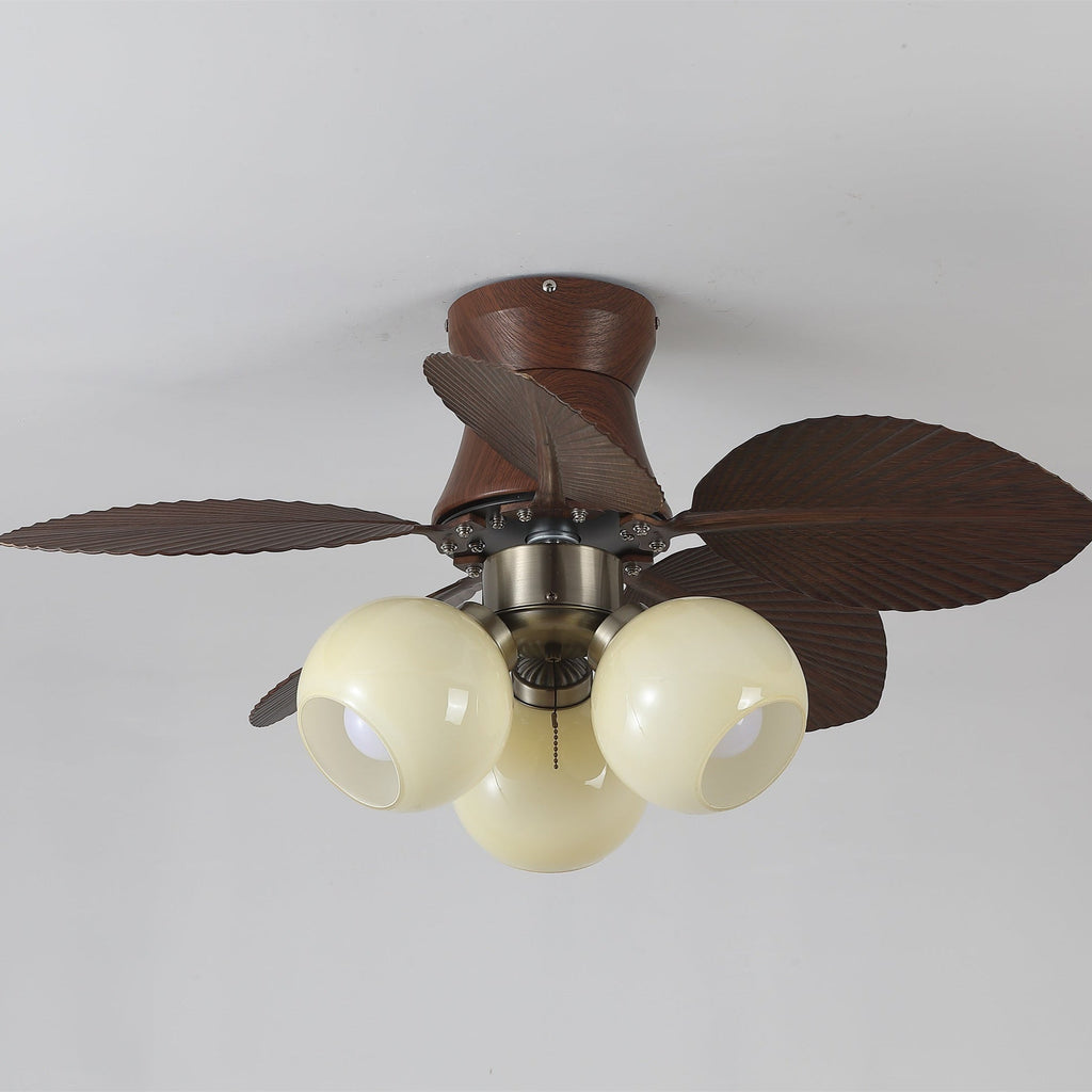 Tropi Modern Metal Ceiling Fan Light