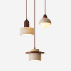 Lunara Multi-Light Pendant  Lamp Set Travertine