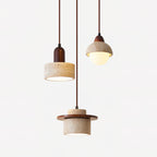 Lunara Multi-Light Pendant  Lamp Set Travertine