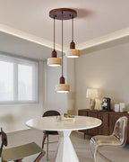 Lunara Multi-Light Pendant  Lamp Set Travertine