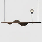 Cushais Wave Wood Pendant Light