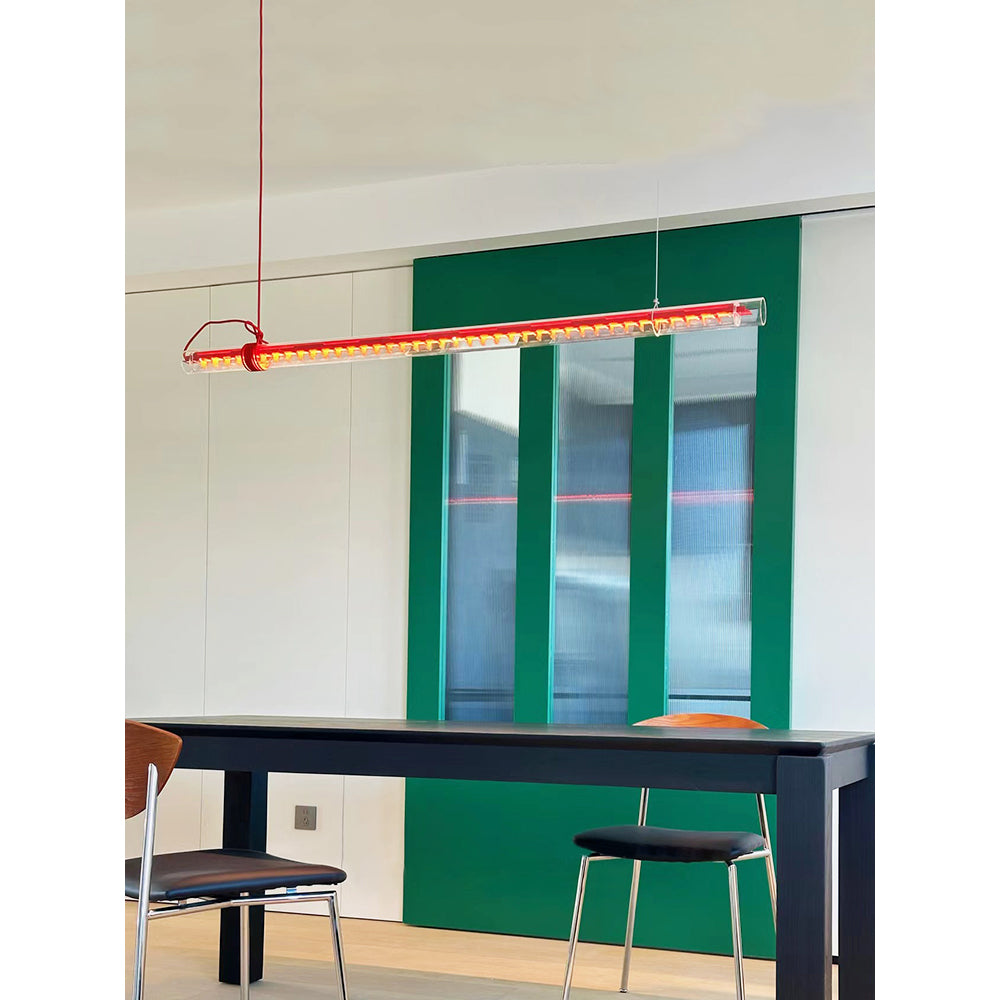 Cata Modern Minimalist Linear LED Glass Pendant Lamp