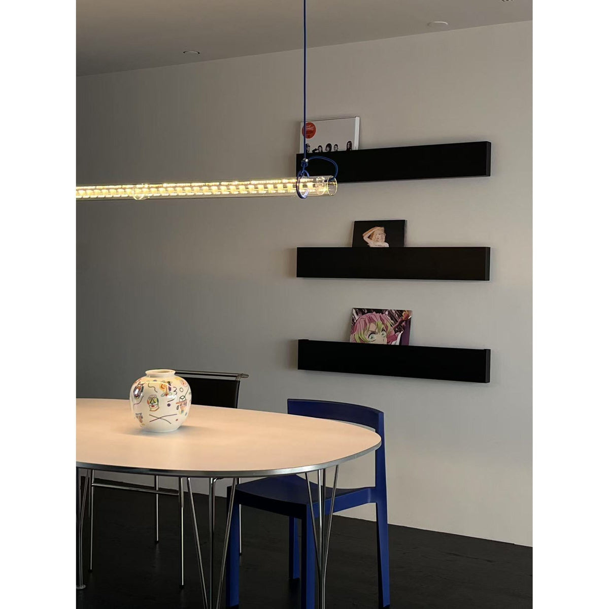 Cata Modern Minimalist Linear LED Glass Pendant Lamp