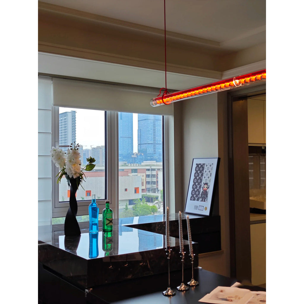 Cata Modern Minimalist Linear LED Glass Pendant Lamp