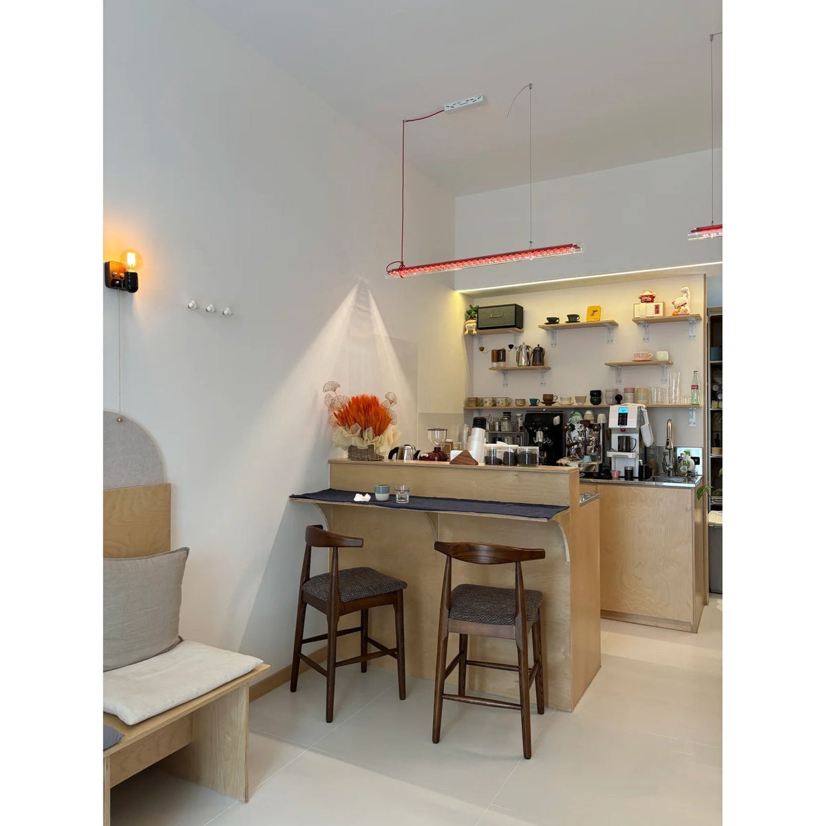 Cata Modern Minimalist Linear LED Glass Pendant Lamp