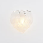 Aurora Wall Lamp Murano Glass Petal Frosted Cascading
