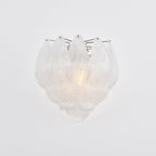 Aurora Wall Lamp Murano Glass Petal Frosted Cascading