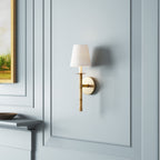 Conoror Elegance Vintage Brass Fabric Wall Lamp
