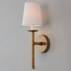 Conoror Elegance Vintage Brass Fabric Wall Lamp