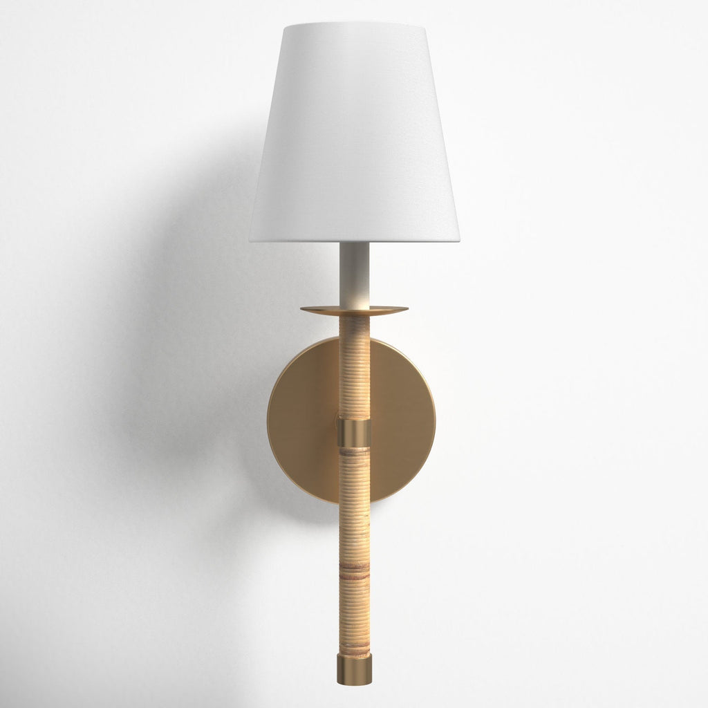 Conoror Elegance Vintage Brass Fabric Wall Lamp