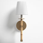 Conoror Elegance Vintage Brass Fabric Wall Lamp
