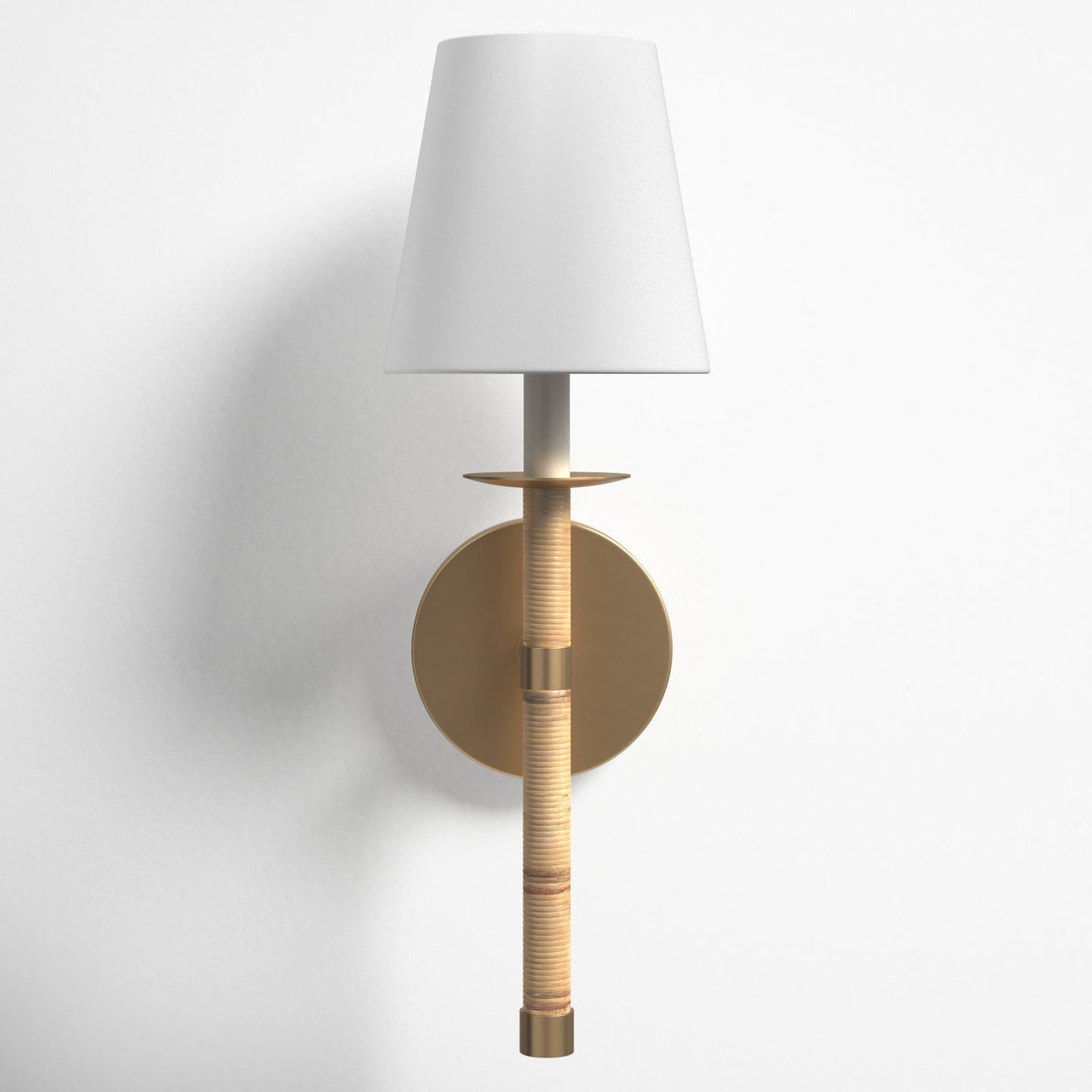 Conoror Elegance Vintage Brass Fabric Wall Lamp