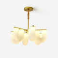 Agatha Chandelier U Shaped Glass Brass Modern