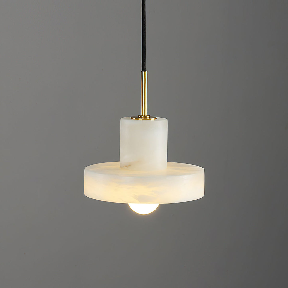 Ritta Pendant Lamp Alabaster Hat-Shape