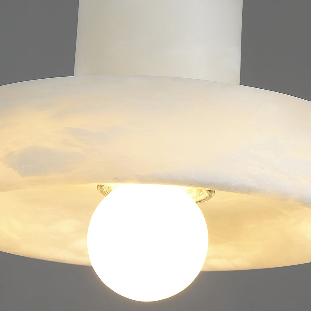 Ritta Pendant Lamp Alabaster Hat-Shape