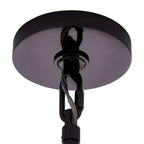 Aurora Chandelier Amber Glass Disc Fish Scale Brass