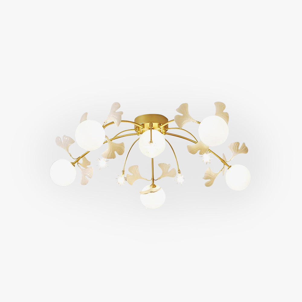 Olivia Nordic Multi Globe Ceramic Flush Mount Ceiling Light