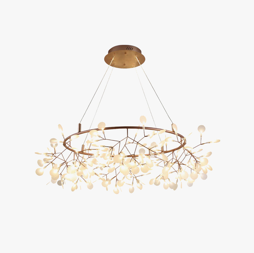 Olivia Unique Round Sputnik Art Deco Firefly Chandelier Living Room/ Bedroom