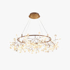 Olivia Unique Round Sputnik Art Deco Firefly Chandelier Living Room/ Bedroom