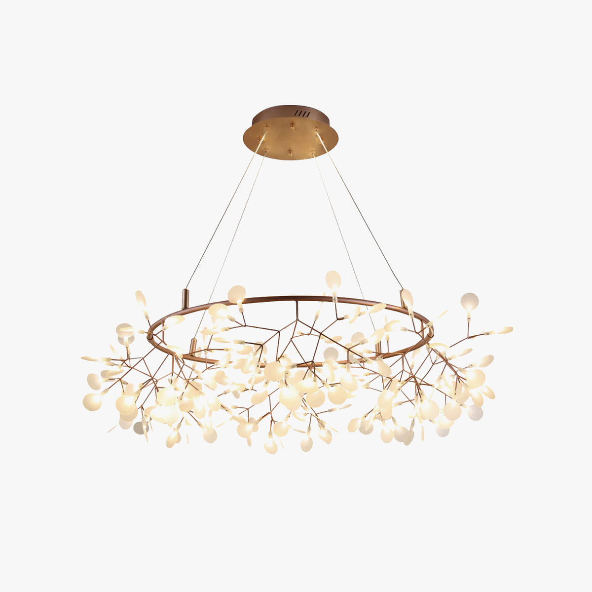 Olivia Unique Round Sputnik Art Deco Firefly Chandelier Living Room/ Bedroom