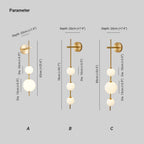 Valentina Vertical Globe Wall Light - image 2