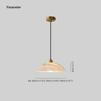 Ritta Minimalist Alabaster Brass Dome Pendant Light - image 4