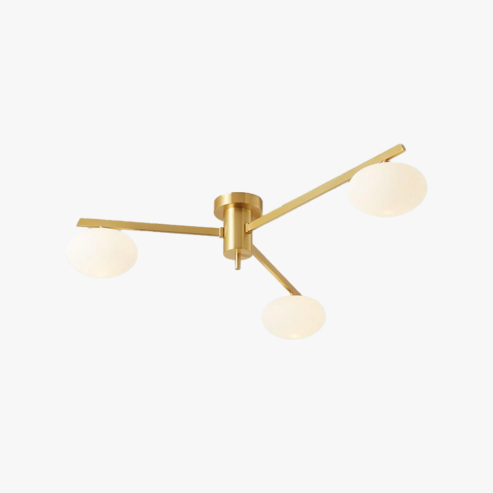 Valentina Modern Glass Black Ceiling Light