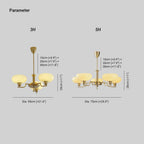 Valentina Chandeliers Glass  Midcentury