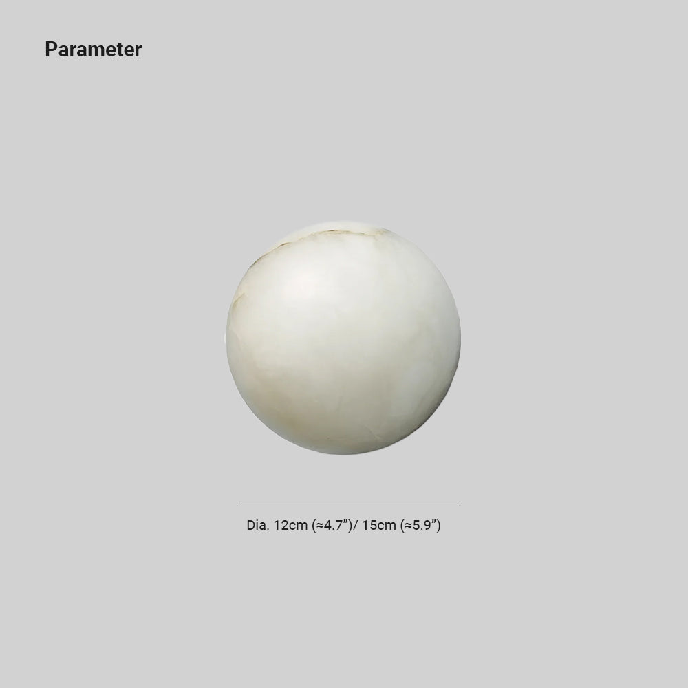 Kristy Alabaster Mini Orb Wall Lamp