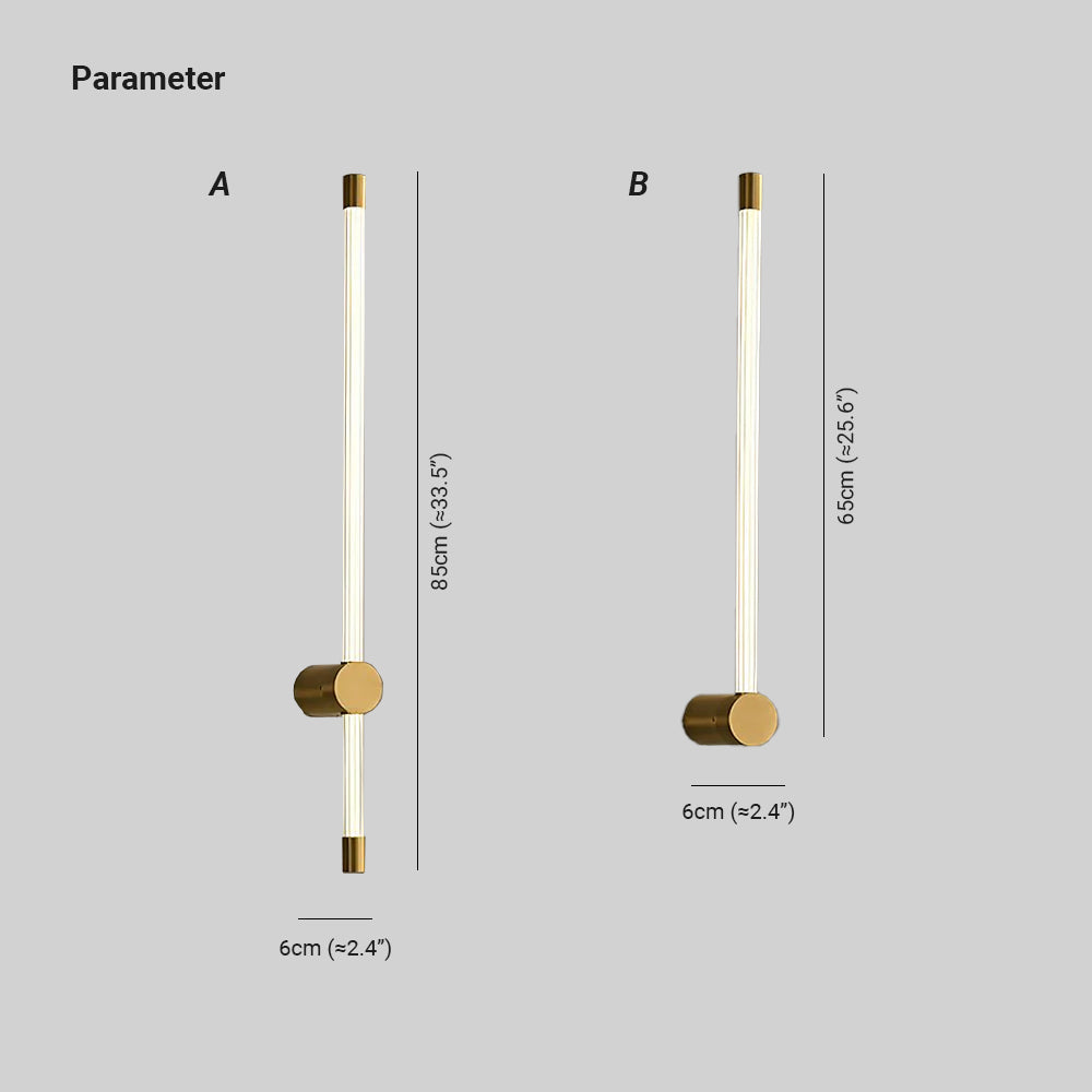 Arisha Linear LED Wall Light Gold