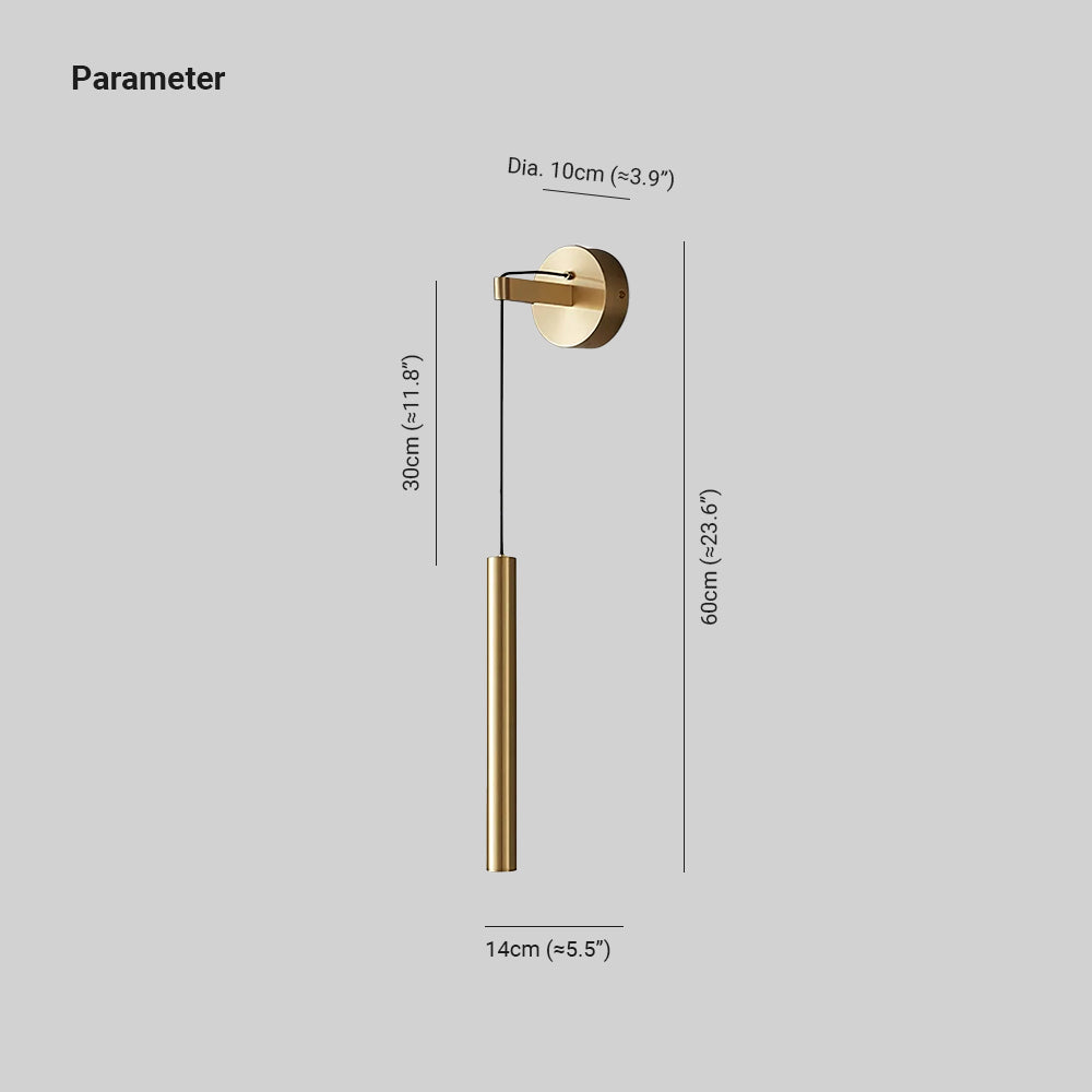 Kristy  Line  Indoor Wall Lamp Brass