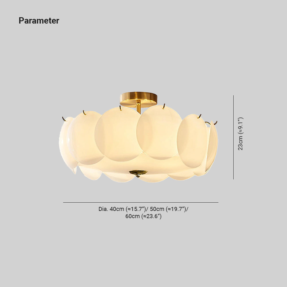 Valentina Petal Shell Ceiling Light