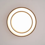 Muto Ceiling Light Double - Ring  Walnut Color - image 10