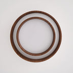 Muto Ceiling Light Double - Ring  Walnut Color - image 21