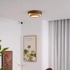 Muto Ceiling Light Double - Ring  Walnut Color - image 7