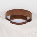 Muto Ceiling Light Double - Ring  Walnut Color - image 13