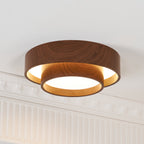 Muto Ceiling Light Double - Ring  Walnut Color - image 14
