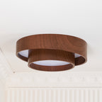 Muto Ceiling Light Double - Ring  Walnut Color - image 15