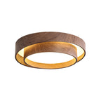 Muto Ceiling Light Double - Ring  Walnut Color - image 23