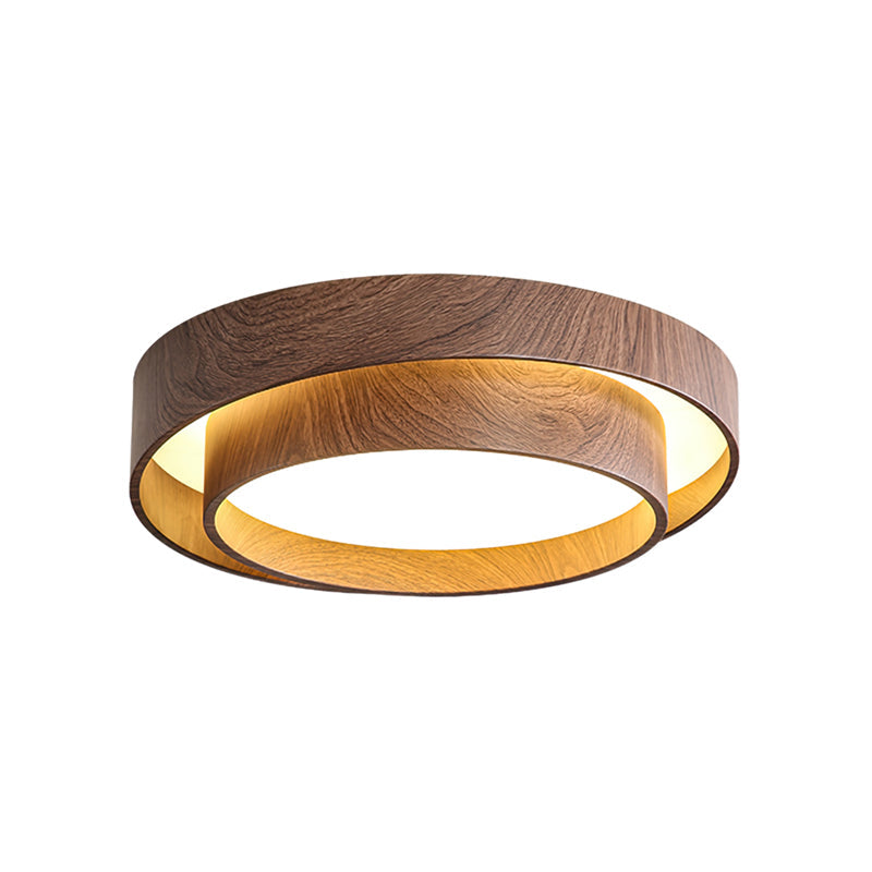 Muto Ceiling Light Double - Ring  Walnut Color - image 23