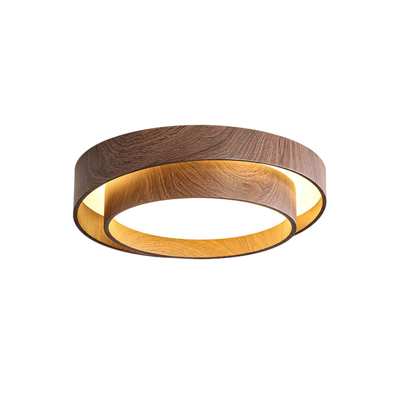 Muto Ceiling Light Double - Ring  Walnut Color - image 24