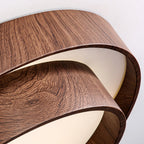 Muto Ceiling Light Double - Ring  Walnut Color - image 4