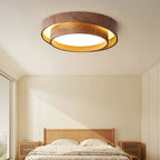 Muto Ceiling Light Double - Ring  Walnut Color - image 5